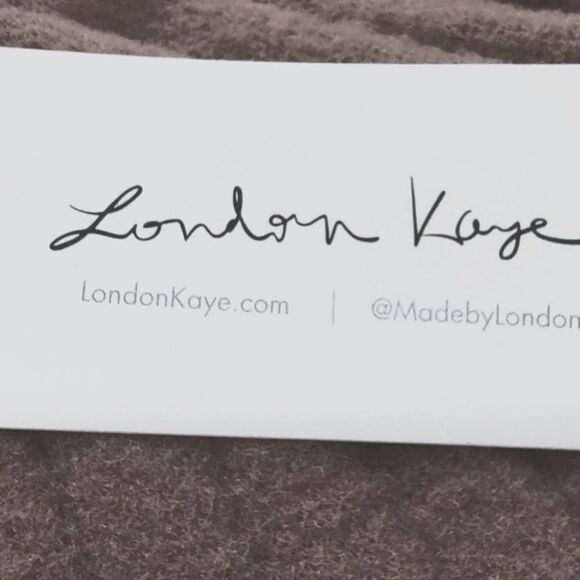 London Kaye Cropped Button Down Ribbed Long Sleeve Knit Sweater with Collar US L - Picture 6 of 7